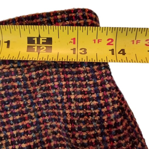 Skirt Emanuel Ungaro Parallele Paris Vintage Bling Brown Size S Made in Italy - Picture 4 of 9